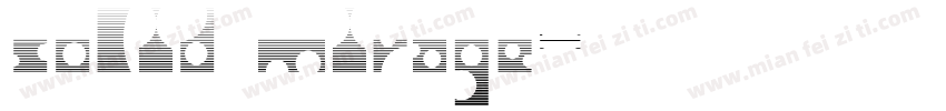 solid mirage字体转换